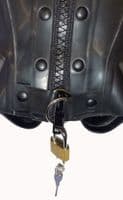 Bespoke UK‑Made Inflatable Latex Hood with Inflatable Mouthpiece