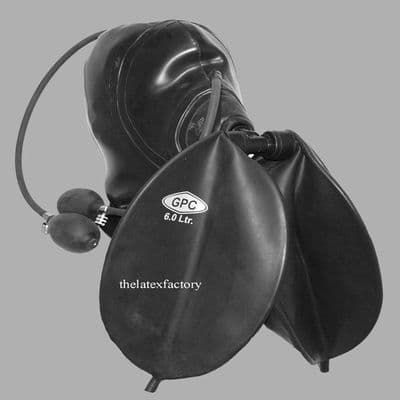 Bespoke UK‑Made Inflatable Latex Medical Mask with Dual Air Bags and T‑Bar Support ⭐