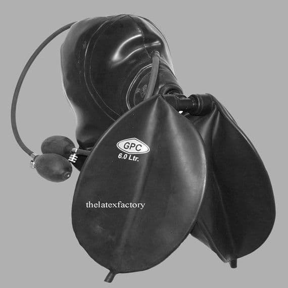 Bespoke UK‑Made Inflatable Latex Medical Mask with Dual Air Bags and T‑Bar Support ⭐