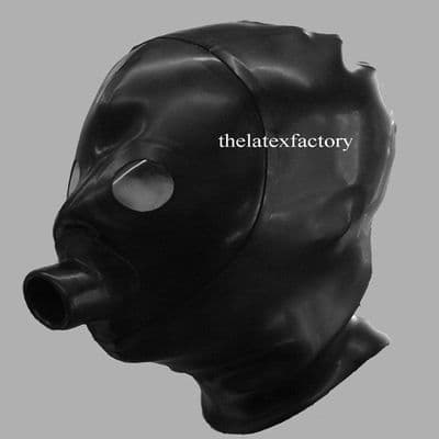 Hood With Integrated Fluid Port and Internal Mouthpiece