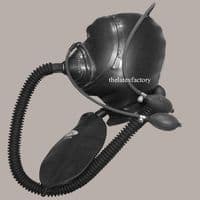 Inflatable hood with Medical Mask in 1.05mm Sheet Latex with Corrugated Pipe and Bags