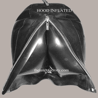 Inflatable Latex Hood With Reinforced Access Port