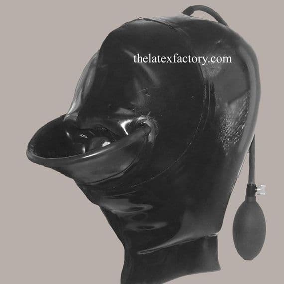 Inflatable Latex Hood With Reinforced Access Port