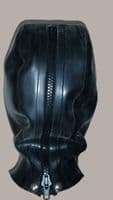 Latex Hood With Mask‑Style Front Section