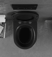 GEBERIT DUOFIX UP100 FRAME FLUSH PLATE MATT BLAC WALL HUNG RIMLESS WC LENA BLACK MATT FRESH SYSTEM