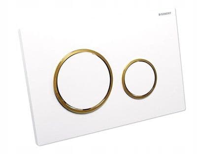 Geberit flush plate for WC Sigma20, gold white 115.882.KK.1