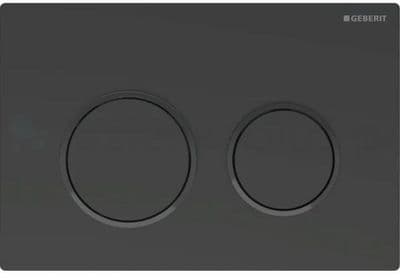 Geberit flush plate Omega 20 for 2-volume flushing matt black 115.085.16.1