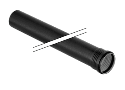 Geberit Silent-PP tube with socket 1000mm 75mm 390.304.14.1