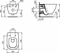 GEBERIT UP100 FRAME+FRESH SYSTEM+DELTA 51 CHROME PLATE+Tesi Aquablade Rimless WC