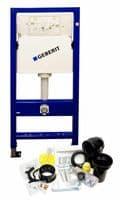 GEBERIT UP100 FRAME+FRESH SYSTEM+DELTA 51 CHROME PLATE+Tesi Aquablade Rimless WC