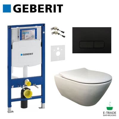 GEBERIT UP320 Frame+Brackets+Insulation Mat+V&B Subway 2.0 WC+MOHA 400 Plate