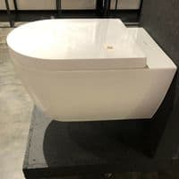 GEBERIT UP320 FRAME+SIGMA01 FLUSH PLATE+BRACKET+DURAVIT ME RIMLESS SOFT CLOSE WC