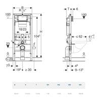 GEBERIT UP320 FRAME+SIGMA01 FLUSH PLATE+BRACKET+DURAVIT ME RIMLESS SOFT CLOSE WC