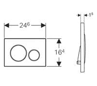 GEBERIT UP320 FRAME+SIGMA01 FLUSH PLATE+BRACKET+DURAVIT ME RIMLESS SOFT CLOSE WC