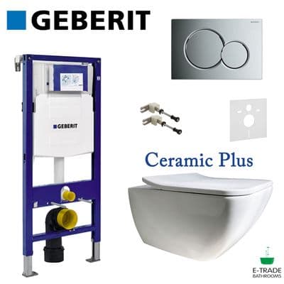 GEBERIT UP320 FRAME+SIGMA01 FLUSH PLATE+VILLEROY&BOCH VENTICELLO CERAMIC PLUS WC+ SOFT CLOSE SEAT