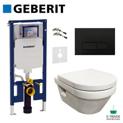 GEBERIT UP720 Frame+Brackets+Insulation Mat+V&B Architectura WC+MOHA 400 Plate