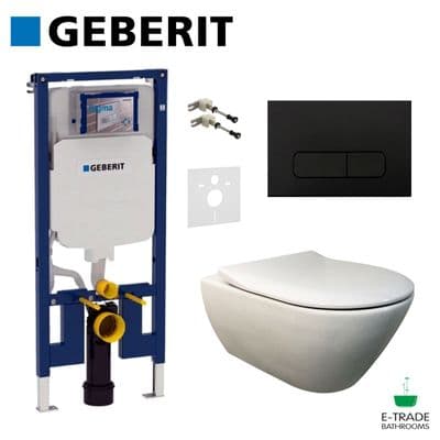 GEBERIT UP720 Frame+Brackets+Insulation Mat+V&B Subway 2.0 WC+MOHA 400 Plate