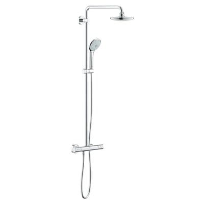 Grohe Euphoria System 180 Shower system with thermostat for wall mounting 27296001 chrome