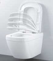 GROHE EURO CERAMIC RIMLESS WALL HUNG WC TOILET PURE GUARD WITH SOFT CLOSING SEAT
