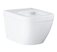 GROHE EURO CERAMIC RIMLESS WALL HUNG WC TOILET PURE GUARD WITH SOFT CLOSING SEAT