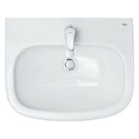 GROHE EURO CERAMIC WALL HUNG 1 TAP HOLE BASIN 55cm 39336000