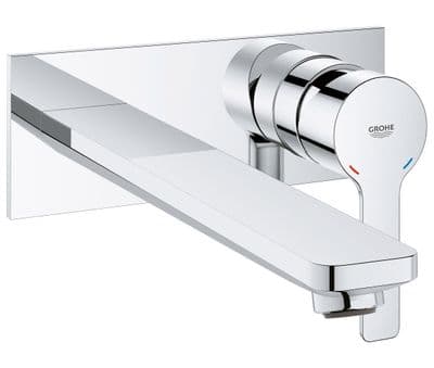 GROHE LINEARE Single LEVER CONCEALED 2 TAP HOLE BASIN MIXER TAP WALL MOUNTED