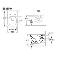 GROHE Rapid Frame+Gold GROHE Flush Plate+V&B Venticello Rimless Soft Closing WC
