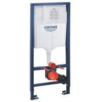 GROHE Rapid Frame+Gold GROHE Flush Plate+V&B Venticello Rimless Soft Closing WC