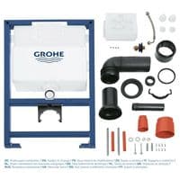 GROHE RAPID SL 82cm FRAME+SKATE COSMOPOLITAN SILVER FLUSH PLATE+TESI AQUABLADE