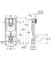 GROHE RAPID SL FRAME 5IN1 + RIMLESS WC TOILET PAN + QUALITY SOFT CLOSING SEAT