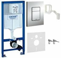 GROHE RAPID SL FRAME 5in1 with WALL HUNG RIMLESS WC + QUALITY SOFT CLOSING SEAT