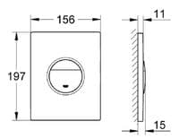 GROHE Rapid SL Frame Brackets Flush Plate Wall Hung Rimless WC Toilet Soft Close