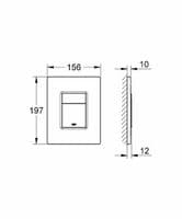 GROHE Rapid SL Frame MATT BLACK Plate EVEN+Villeroy&Boch Venticello Ceramic Plus