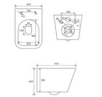 GROHE RAPID SL FRESH FRAME 5in1 with WALL HUNG RIMLESS WC + SOFT CLOSING SEAT