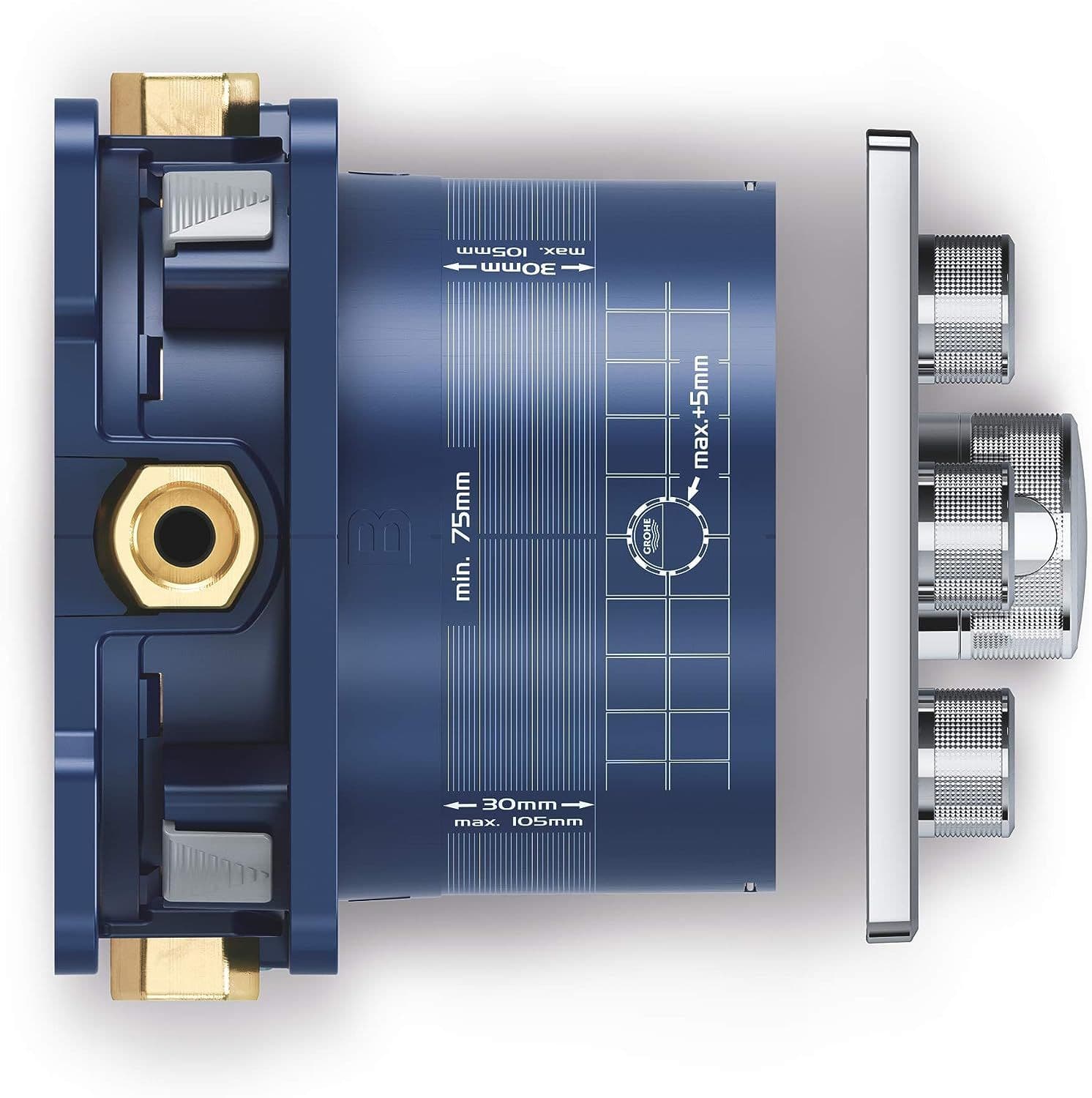 GROHE Shower Set Concealed EUROCUBE Mixer Rain Shower Head 30cm Ceiling