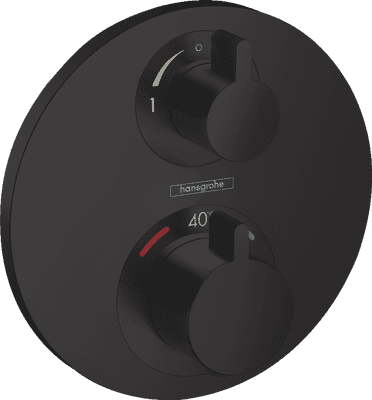 Hansgrohe Ecostat S Thermostat for concealed installation for 2 functions 15758670 matte black
