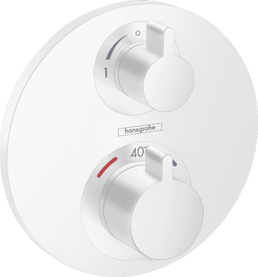 Hansgrohe Ecostat S Thermostat for concealed installation for 2 functions 15758700 matte white