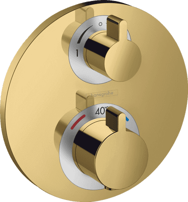 Hansgrohe Ecostat S Thermostat for concealed installation for 2 functions 15758990 gold