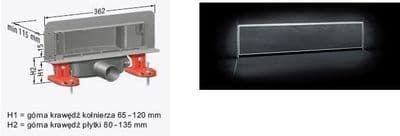 Kessel Scada Wall drain 312x74 wave 48000.03