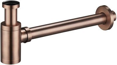 Mexen basin siphon drain round, antique copper - 79950-45