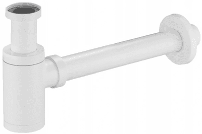 Mexen basin siphon drain round, white - 79950-20
