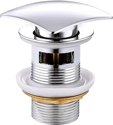 Mexen click-clack drain with overflow, chrome - 79926-00