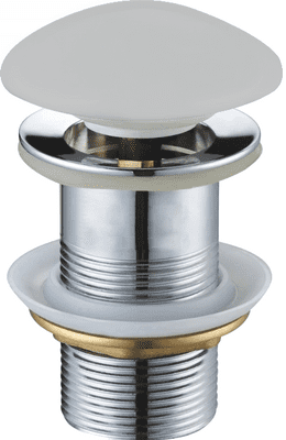 Mexen click-clack round, platinum ceramic matt - 79910-63