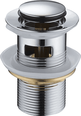 Mexen click-clack small round with overflow, chrome - 79925-00