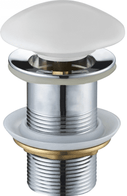 Mexen click-clak round, white ceramic matt - 79910-01