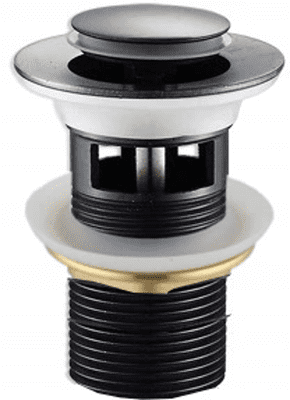 Mexen click-clak small round with overflow, black - 79925-70