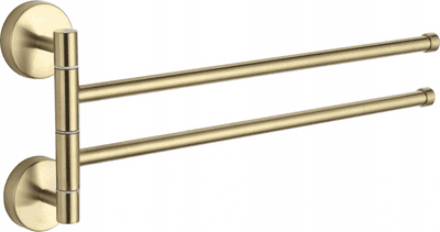 Mexen double rotary towel rack, gold - 7039242-50