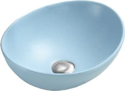 Mexen Elza, washbasin 40 x 33 cm, blue matt - 21014049