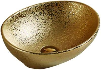 Mexen Elza, washbasin 40 x 33 cm, gold - 21014050