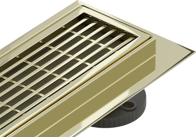 Mexen Flat 360 M33 linear floor drain rotary outflow 100 cm, gold - 1533100-40